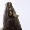 LOUIS VUITTON Damier Ebene Pochette Cosmetic PM Pouch N47516 LV Auth BA5200-8