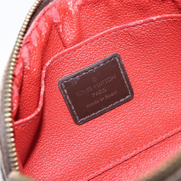 LOUIS VUITTON Damier Ebene Pochette Cosmetic PM Pouch N47516 LV Auth BA5200