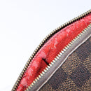 LOUIS VUITTON Damier Ebene Pochette Cosmetic PM Pouch N47516 LV Auth BA5200-9