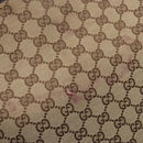 GUCCI GG Canvas Tote Bag Beige Silver 120836 Auth BA5201-10