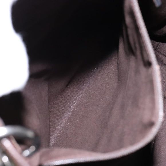 GUCCI GG Canvas Tote Bag Beige Silver 120836 Auth BA5201