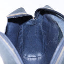 GUCCI GG Supreme Sherry Line Clutch Bag PVC Navy Gold 56 01 012 Auth BA5206-16