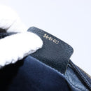 GUCCI GG Supreme Sherry Line Clutch Bag PVC Navy Gold 56 01 012 Auth BA5206-17