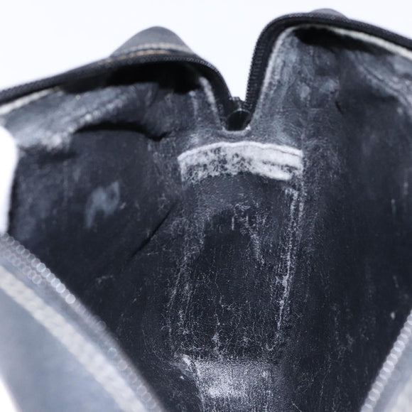 GUCCI GG Supreme Clutch Bag PVC Black Gold 156 01 053 Auth BA5207