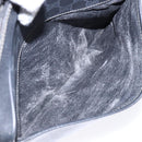 GUCCI GG Supreme Clutch Bag PVC Black Gold 156 01 053 Auth BA5207-19