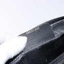 GUCCI GG Supreme Clutch Bag PVC Black Gold 156 01 053 Auth BA5207-20