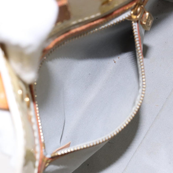 LOUIS VUITTON Monogram Vernis Reade PM Hand Bag Perle M91336 LV Auth BA5208