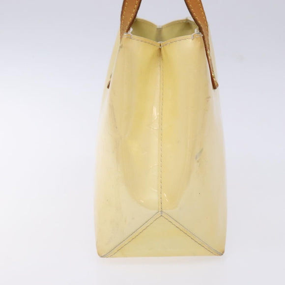 LOUIS VUITTON Monogram Vernis Reade PM Hand Bag Perle M91336 LV Auth BA5208