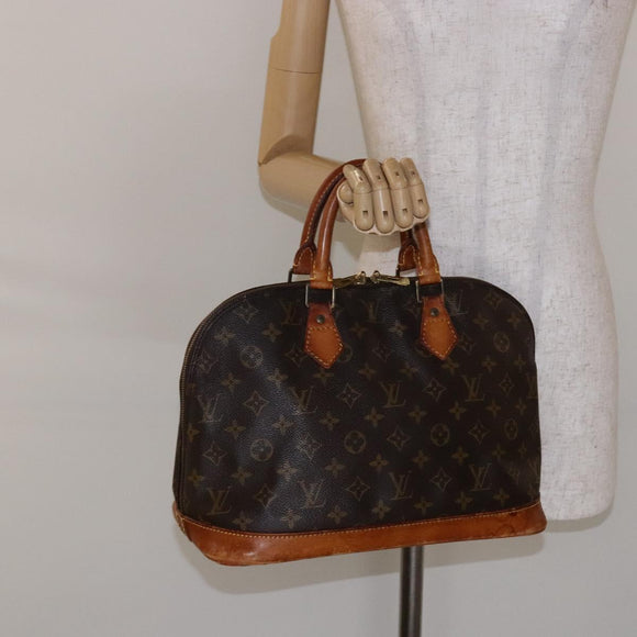 LOUIS VUITTON Monogram Alma Hand Bag M51130 LV Auth BA5209