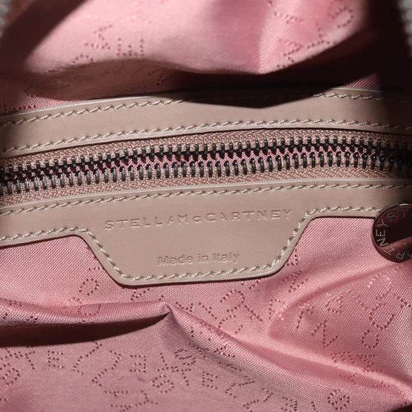 Stella MacCartney Backpack Suede Beige Silver 410905 Auth BA5213
