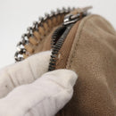 Stella MacCartney Backpack Suede Beige Silver 410905 Auth BA5213-10