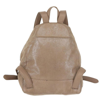 Stella MacCartney Backpack Suede Beige Silver 410905 Auth BA5213 - 0