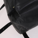 Gianni Versace Backpack Leather Black Gold Auth BA5214-10