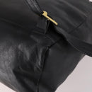 Gianni Versace Backpack Leather Black Gold Auth BA5214-16