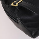 Gianni Versace Backpack Leather Black Gold Auth BA5214-17