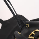 Gianni Versace Backpack Leather Black Gold Auth BA5214-20