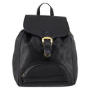 Gianni Versace Backpack Leather Black Gold Auth BA5214-13