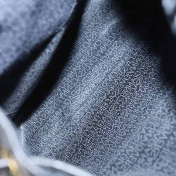 Gianni Versace Backpack Leather Black Gold Auth BA5214