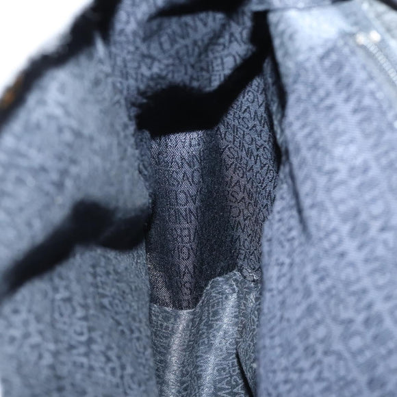 Gianni Versace Backpack Leather Black Gold Auth BA5214