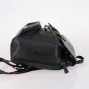 Gianni Versace Backpack Leather Black Gold Auth BA5214-3