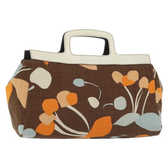 Miu Miu Hand Bag Canvas Brown Auth BA5216
