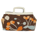 Miu Miu Hand Bag Canvas Brown Auth BA5216-13