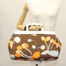 Miu Miu Hand Bag Canvas Brown Auth BA5216-21