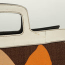 Miu Miu Hand Bag Canvas Brown Auth BA5216-3