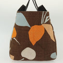 Miu Miu Hand Bag Canvas Brown Auth BA5216-5