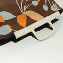 Miu Miu Hand Bag Canvas Brown Auth BA5216-7