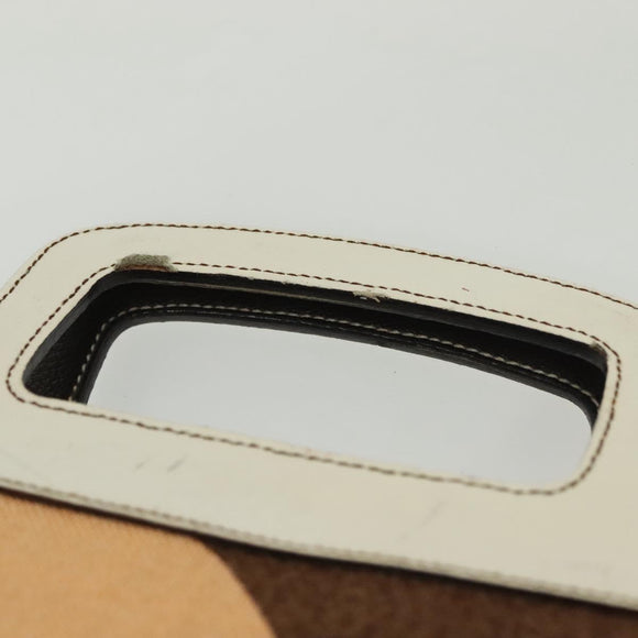 Miu Miu Hand Bag Canvas Brown Auth BA5216