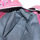 Chloe Saskia Hand Bag Leather Bordeaux Gold Auth BA5217-20