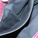 Chloe Saskia Hand Bag Leather Bordeaux Gold Auth BA5217-22