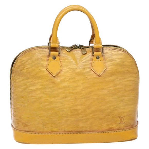 LOUIS VUITTON Epi Alma Hand Bag Yellow M52149 LV Auth BA5218