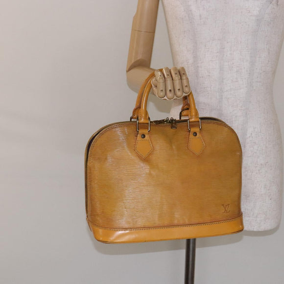 LOUIS VUITTON Epi Alma Hand Bag Yellow M52149 LV Auth BA5218