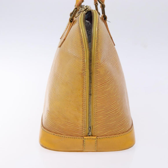 LOUIS VUITTON Epi Alma Hand Bag Yellow M52149 LV Auth BA5218