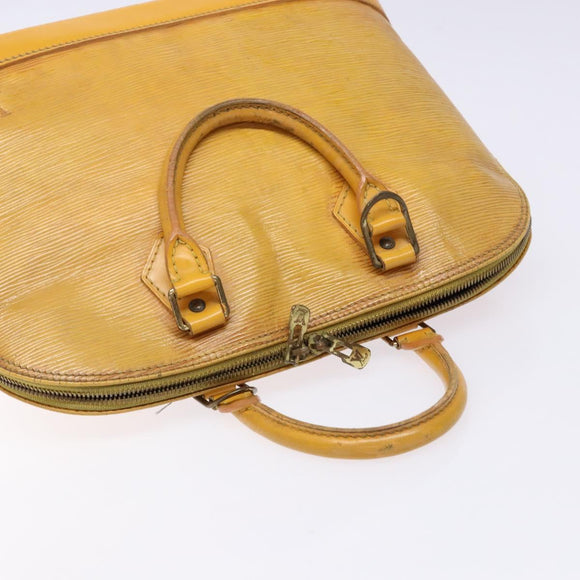 LOUIS VUITTON Epi Alma Hand Bag Yellow M52149 LV Auth BA5218