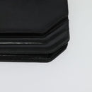 Christian Dior Chain Shoulder Bag Leather Black Gold Auth BA5226-14