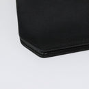 Christian Dior Chain Shoulder Bag Leather Black Gold Auth BA5226-15