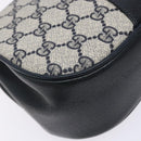 GUCCI GG Supreme Sherry Line Shoulder Bag PVC Navy Gold 72 02 024 Auth BA5227-11