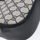 GUCCI GG Supreme Sherry Line Shoulder Bag PVC Navy Gold 72 02 024 Auth BA5227-13