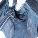 GUCCI GG Supreme Sherry Line Shoulder Bag PVC Navy Gold 72 02 024 Auth BA5227-18