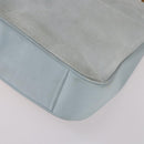 GUCCI Bamboo Hand Bag Suede 2way Light Blue Gold 001 1638 Auth BA5228-12