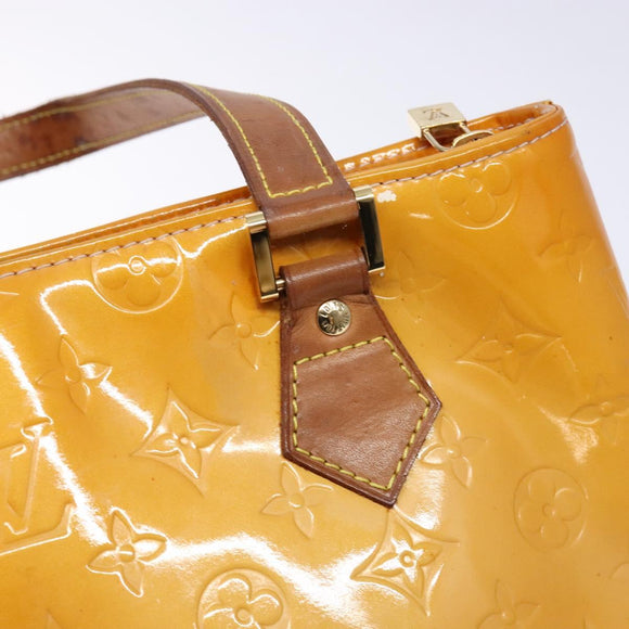 LOUIS VUITTON Monogram Vernis Houston Bag Marshmallow Pink M91302 Auth BA5236