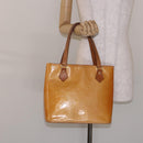 LOUIS VUITTON Monogram Vernis Houston Bag Marshmallow Pink M91302 Auth BA5236-25