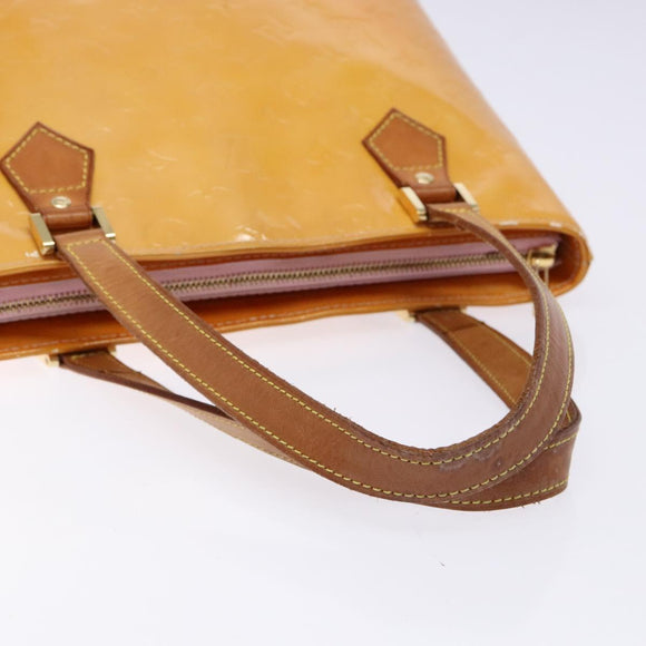 LOUIS VUITTON Monogram Vernis Houston Bag Marshmallow Pink M91302 Auth BA5236