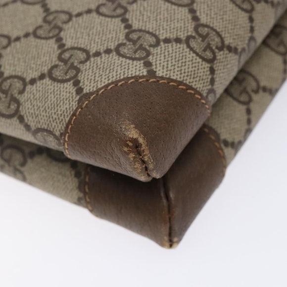 GUCCI GG Supreme Shoulder Bag PVC Beige Gold 007 105 0072 Auth BA5243