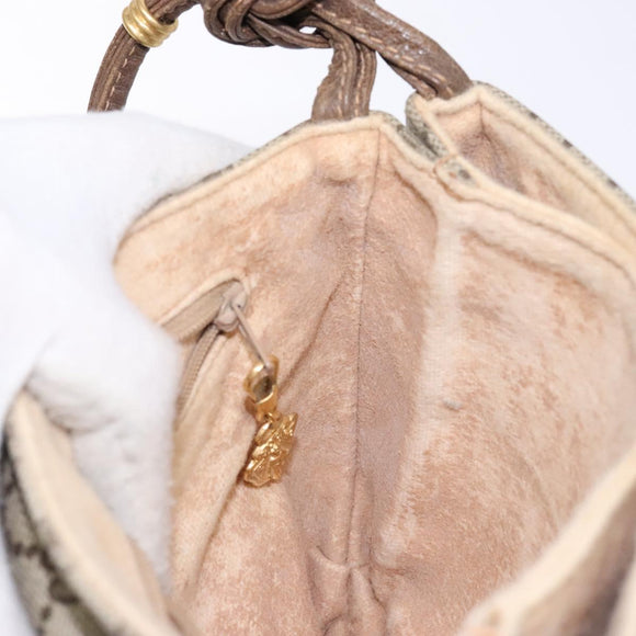 GUCCI GG Supreme Shoulder Bag PVC Beige Gold 007 105 0072 Auth BA5243