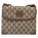 GUCCI GG Supreme Shoulder Bag PVC Beige Gold 007 105 0072 Auth BA5243-2