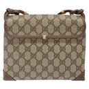 GUCCI GG Supreme Shoulder Bag PVC Beige Gold 007 105 0072 Auth BA5243-3